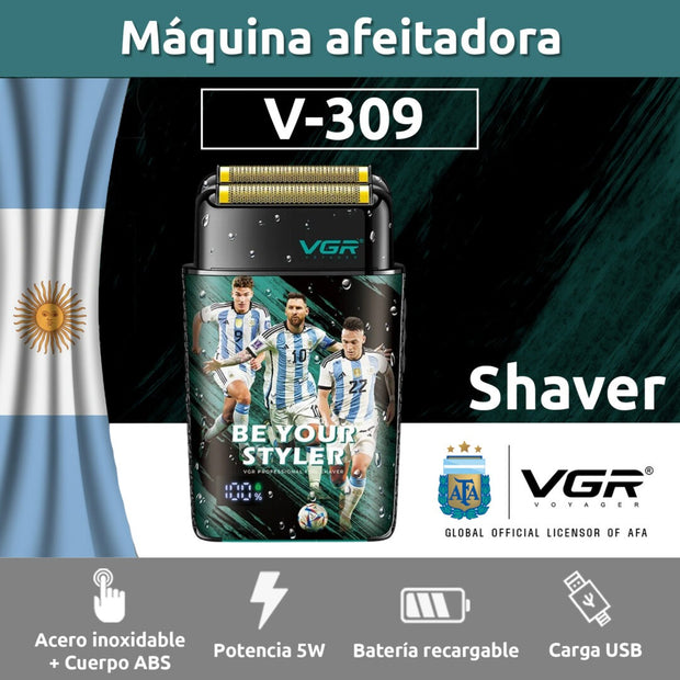 Afeitadora Eléctrica Rasuradora Recargable VGR V-309