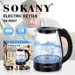 Hervidor de agua Sokany Vaso de vidrio