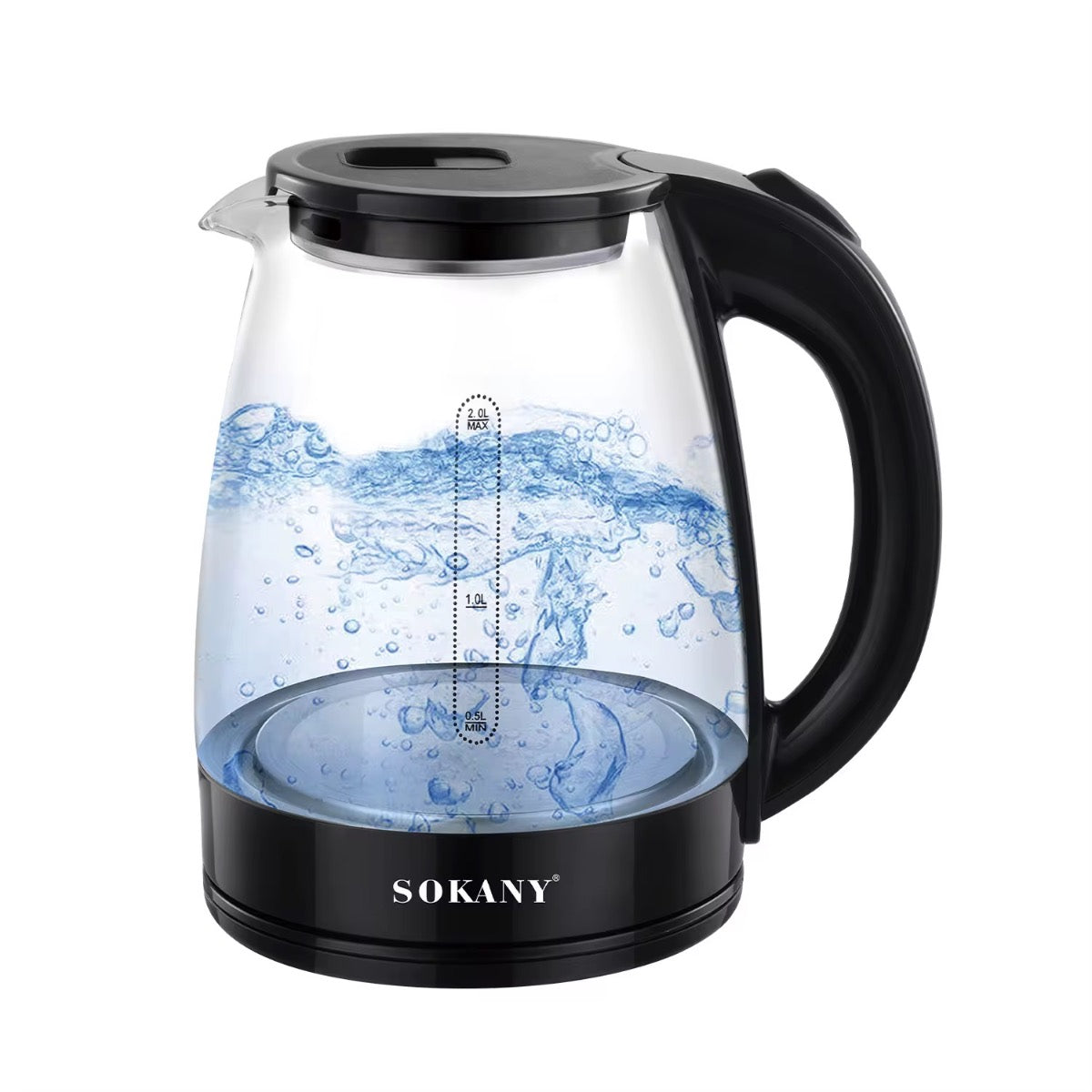 Hervidor de agua Sokany Vaso de vidrio
