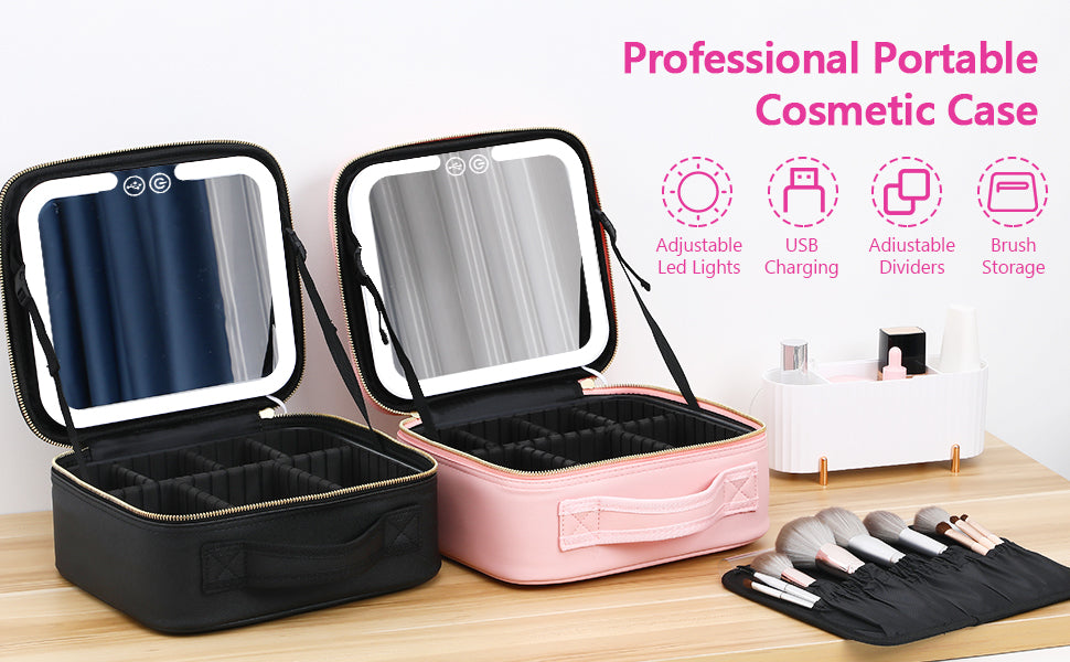 Organizador de Maquillaje Luz led