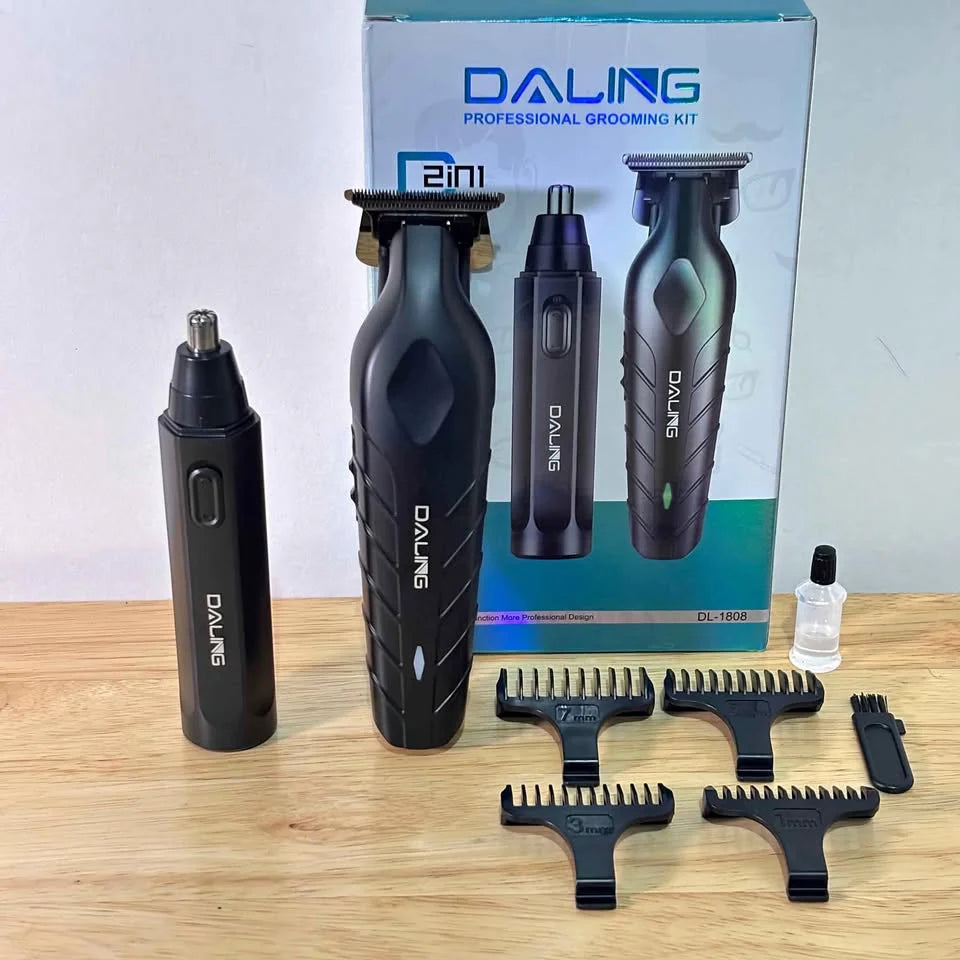 Máquina Cortadora Profesional 2 En 1 Daling Dl - 1808 Inalámbrica