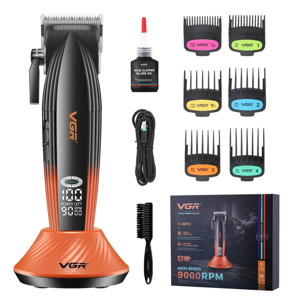 Maquina De Cortar El Pelo Turbo 9000 Rpm Vgr V-889c