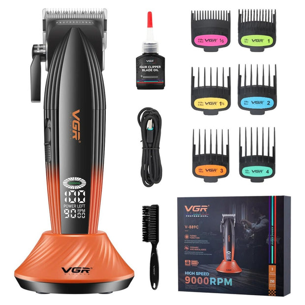 Maquina De Cortar El Pelo Turbo 9000 Rpm Vgr V-889c