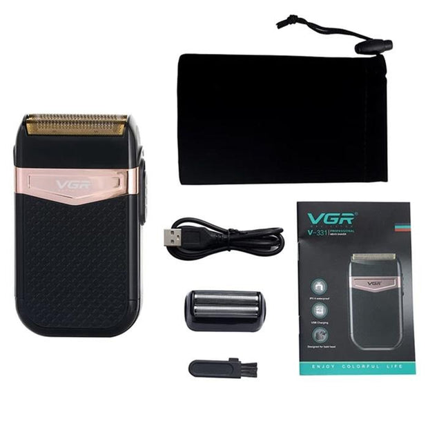 Afeitadora Shaver Corta Barba Calvo VGR V-331 Recargable