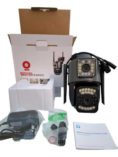 Camara Exterior Doble Lente PTZ 2 Antena V28