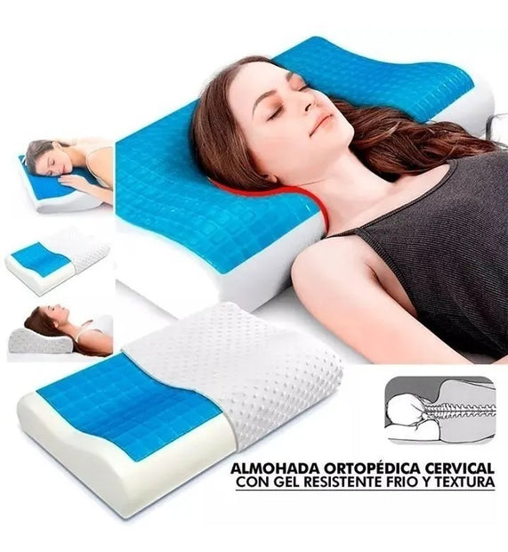 Almohada De Gel Ortopédica Memory Pillow