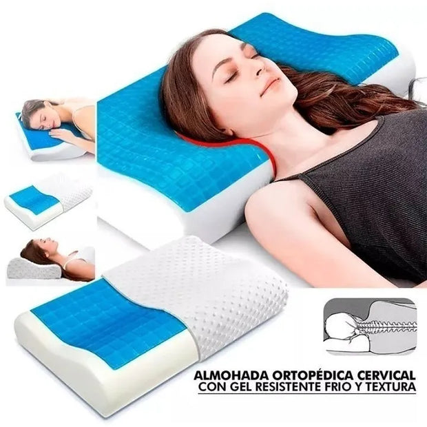Almohada De Gel Ortopédica Memory Pillow