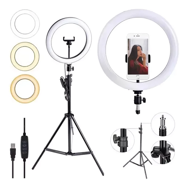 Aro de Luz 33cm Unicolor