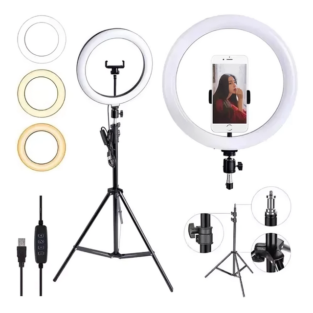 Aro de Luz 33cm Unicolor