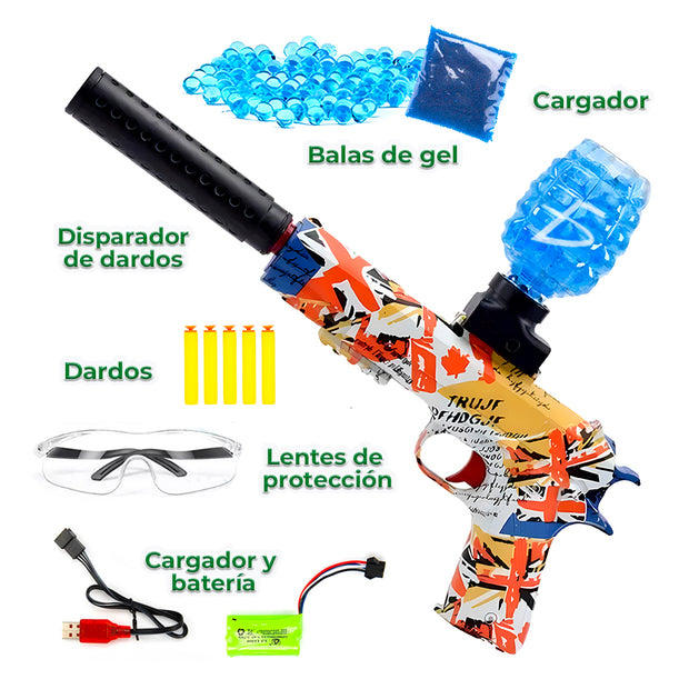 Pistola de Hidrogel 2 EN 1 con Carga Rápida Automática