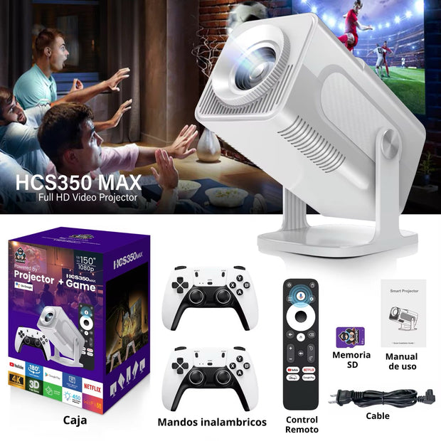 Proyector Inteligente Con Videojuegos HCS 350 Max
