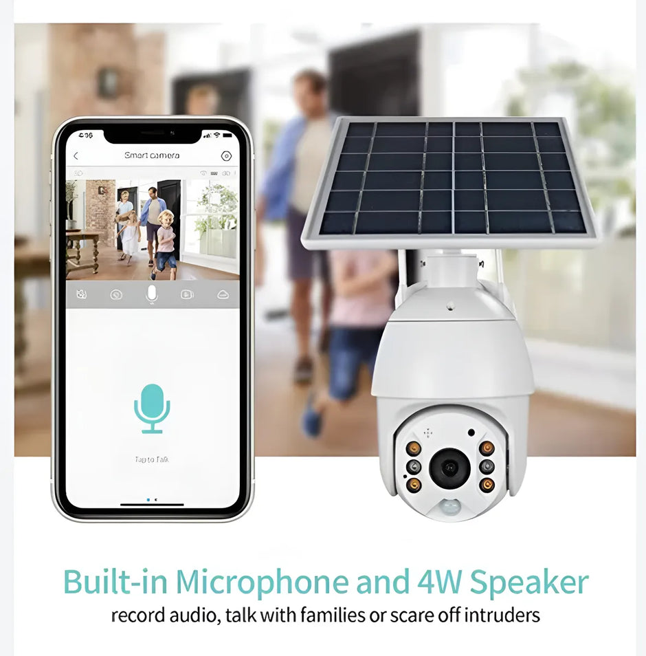 Cámara Solar WiFi App UBOX