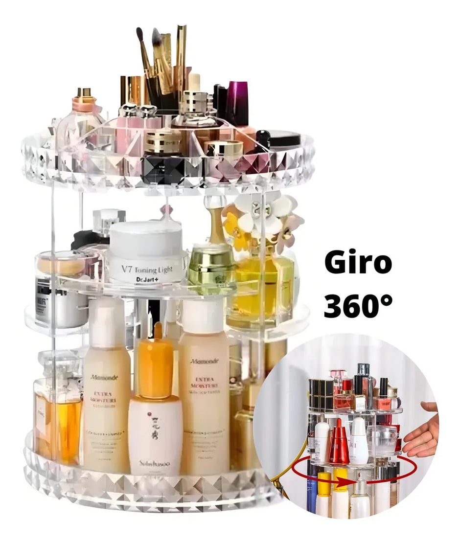 Organizador de maquillaje 360°