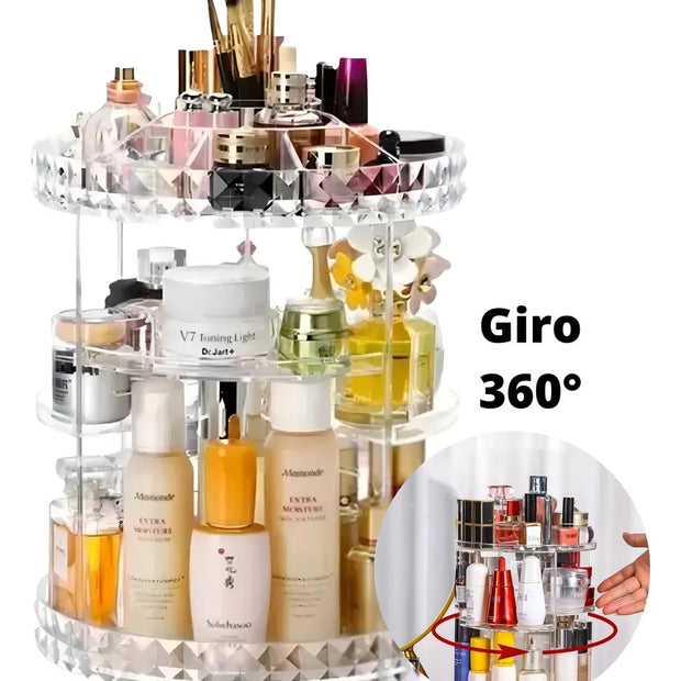 Organizador de maquillaje 360°