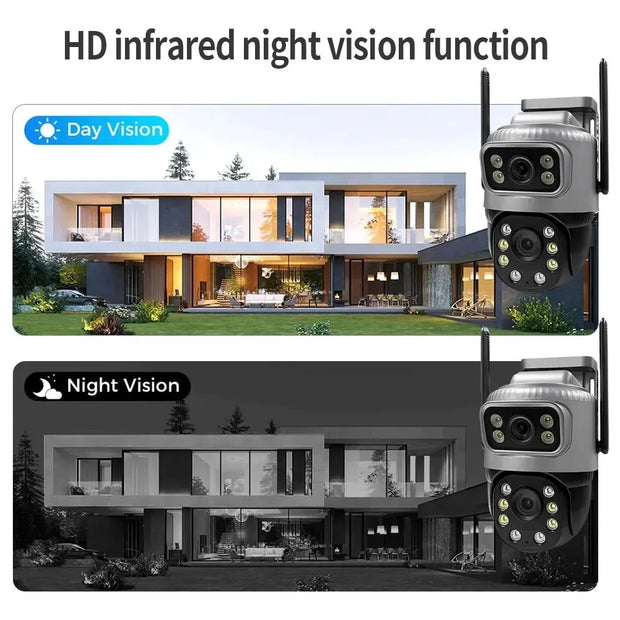 Cámara Doble Lente Exterior Mini APP V380