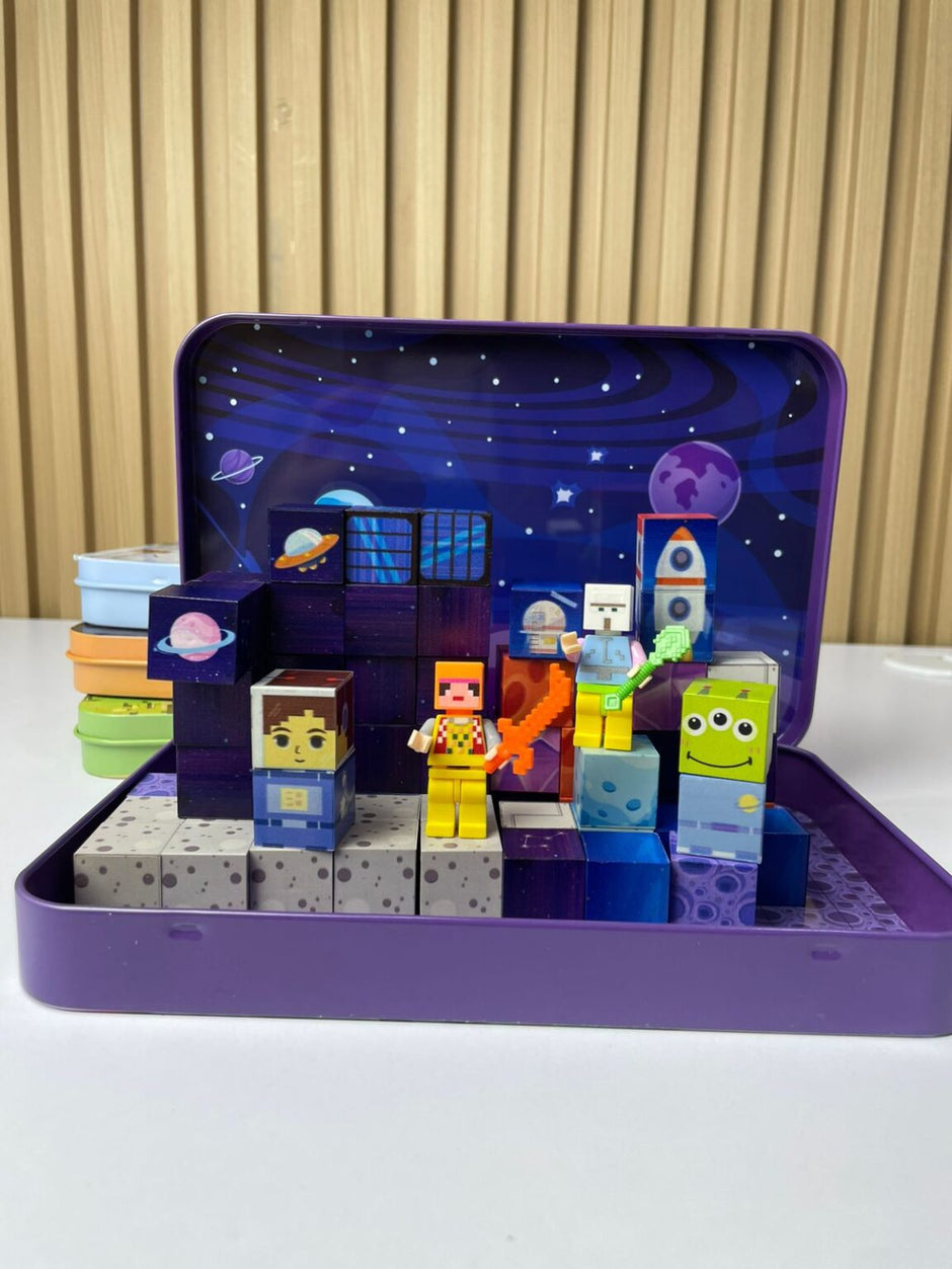 Cubos Minecraft Metálico X60 Piezas