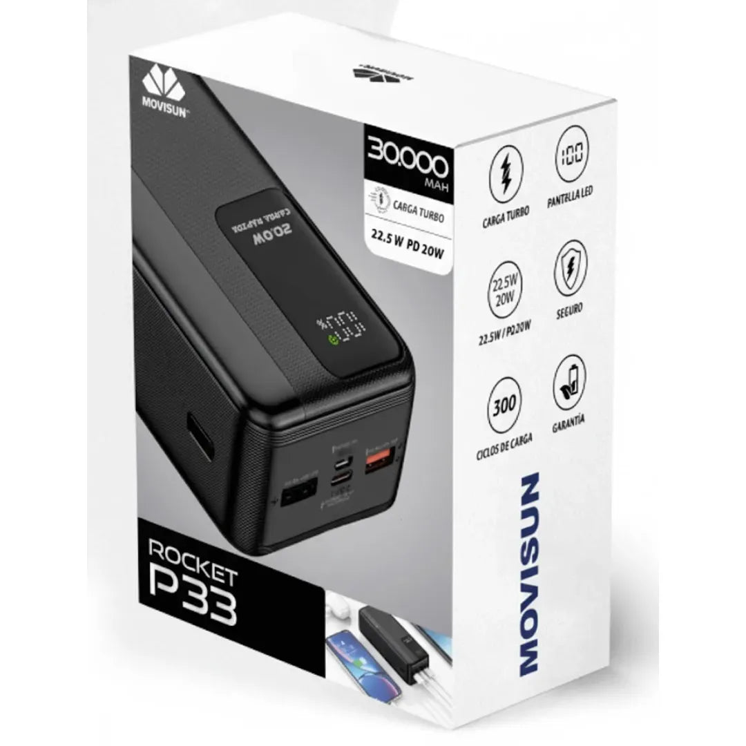 Powerbank Rocket P33 30.000Mah