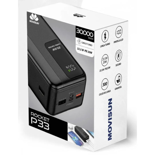 Powerbank Rocket P33 30.000Mah