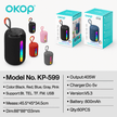 Parlante Inalambrico  Bluetooth Okop Kp-599