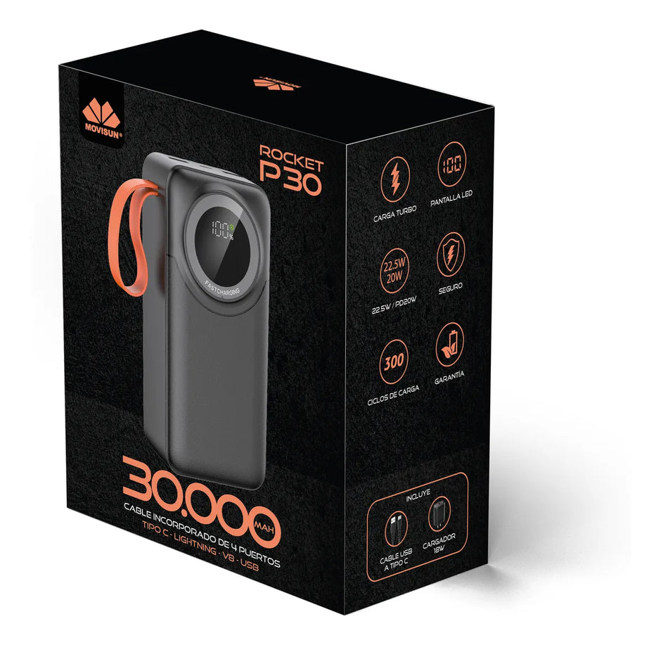 Powerbank Rocket P30 30000 Mah