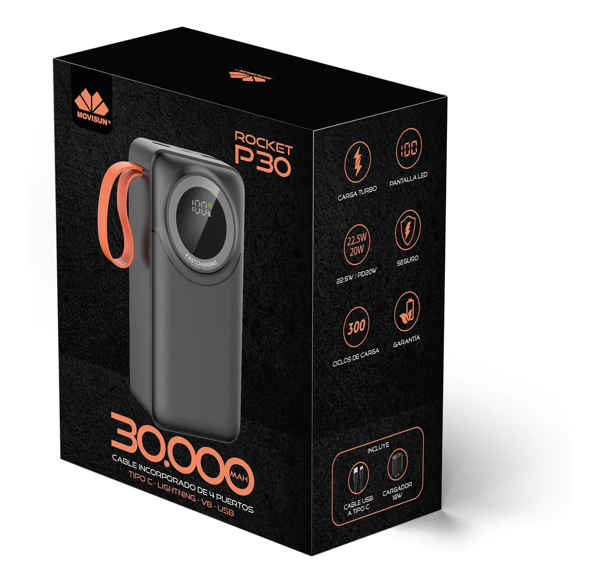 Powerbank Rocket P30 30000 Mah