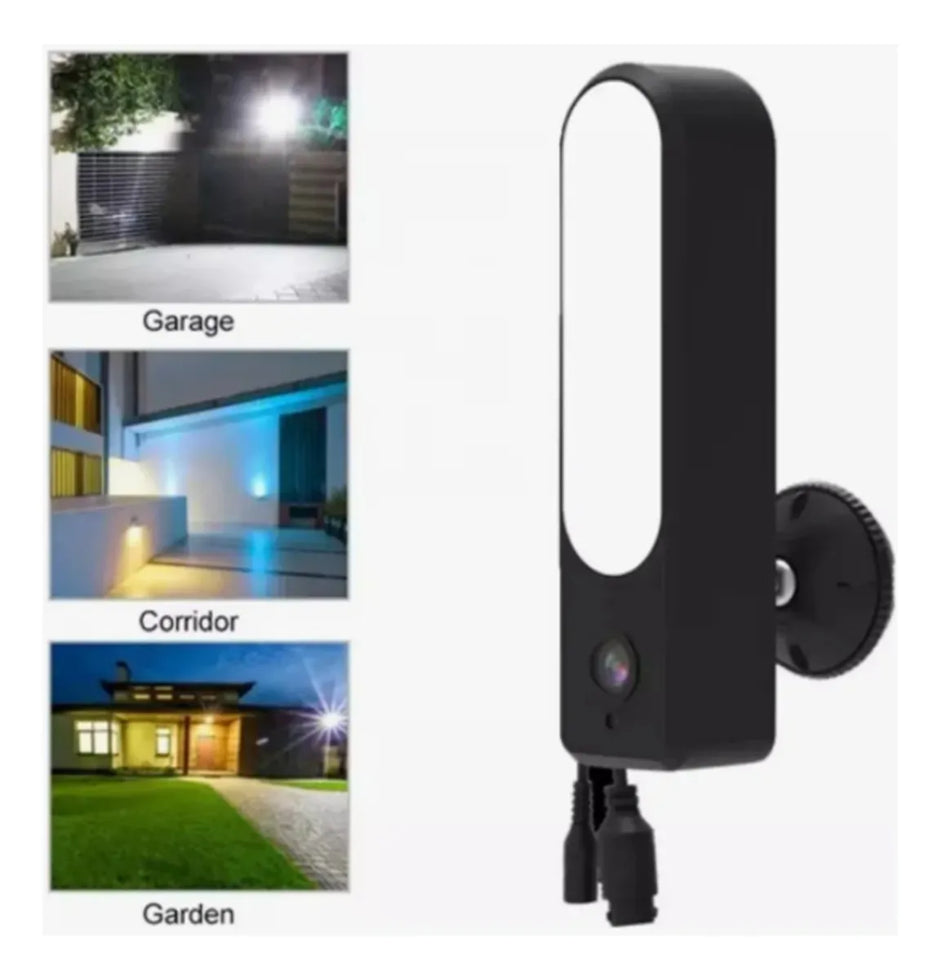 Cámara IP Exterior con Lámpara – APP TUYA