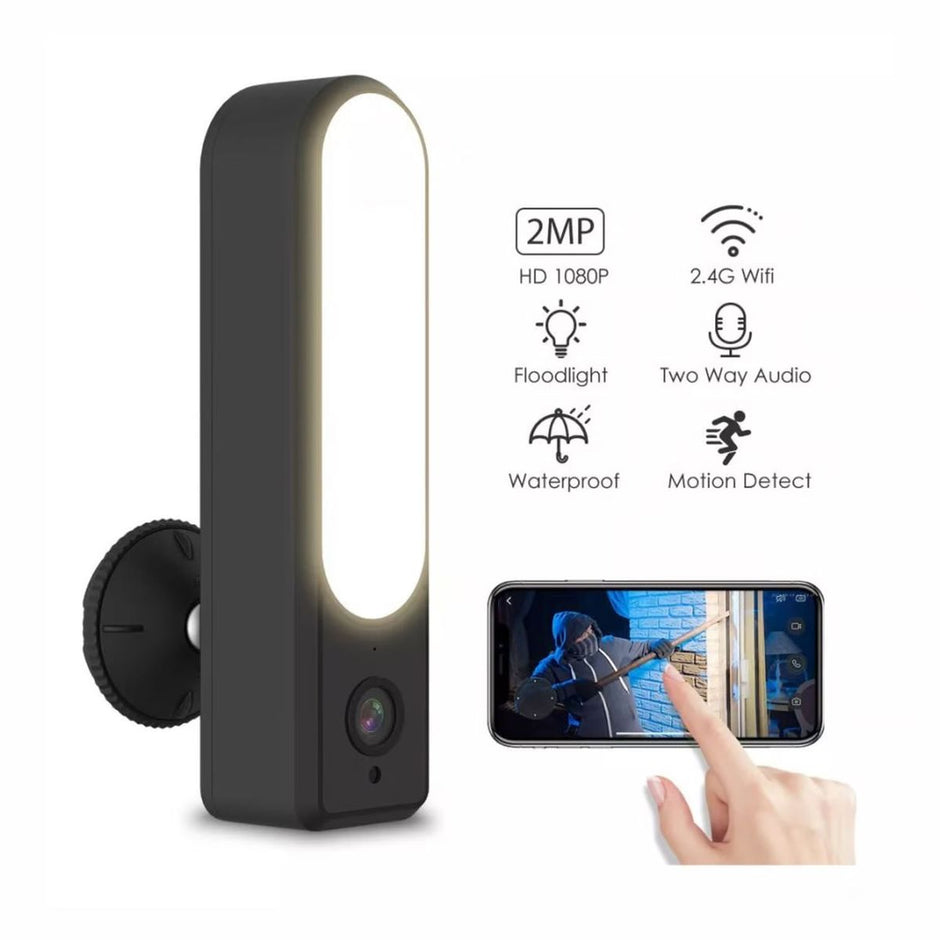 Cámara IP Exterior con Lámpara – APP TUYA