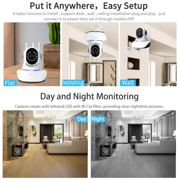 Cámara IP 3 Antenas APP