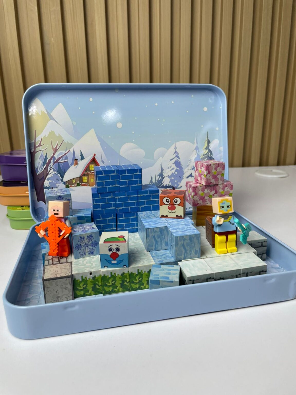 Cubos Minecraft Metálico X60 Piezas